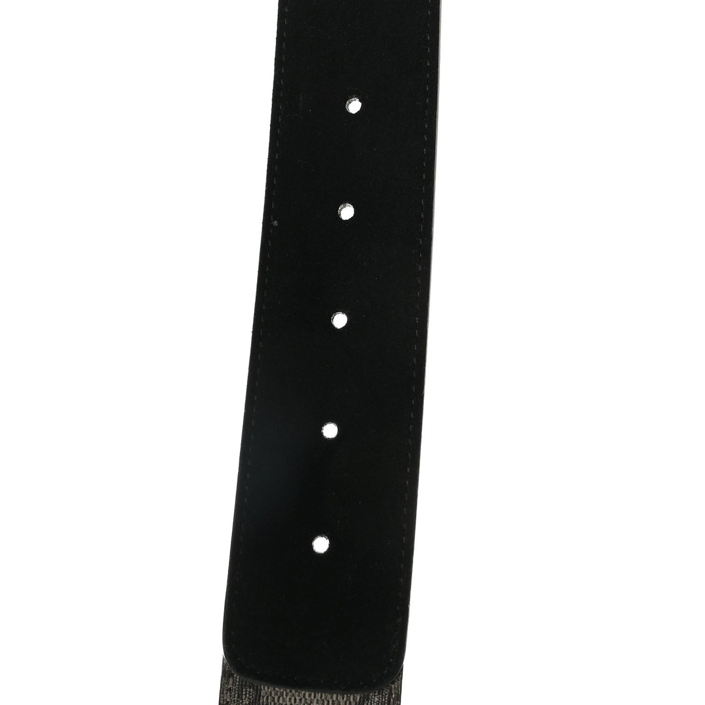 GG Supreme Monogram Suede Dionysus 40mm Belt 80 32 Beige Black