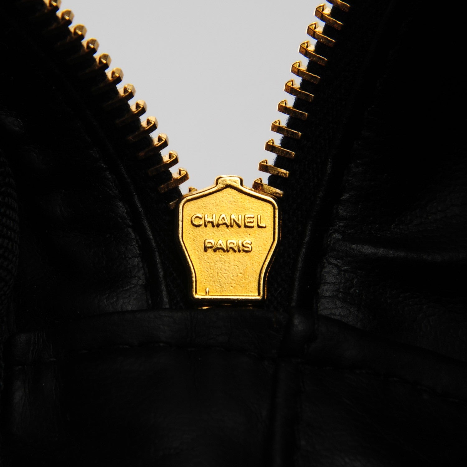 Chanel Calfskin Vanity Cosmetic Case Black 8 of 8