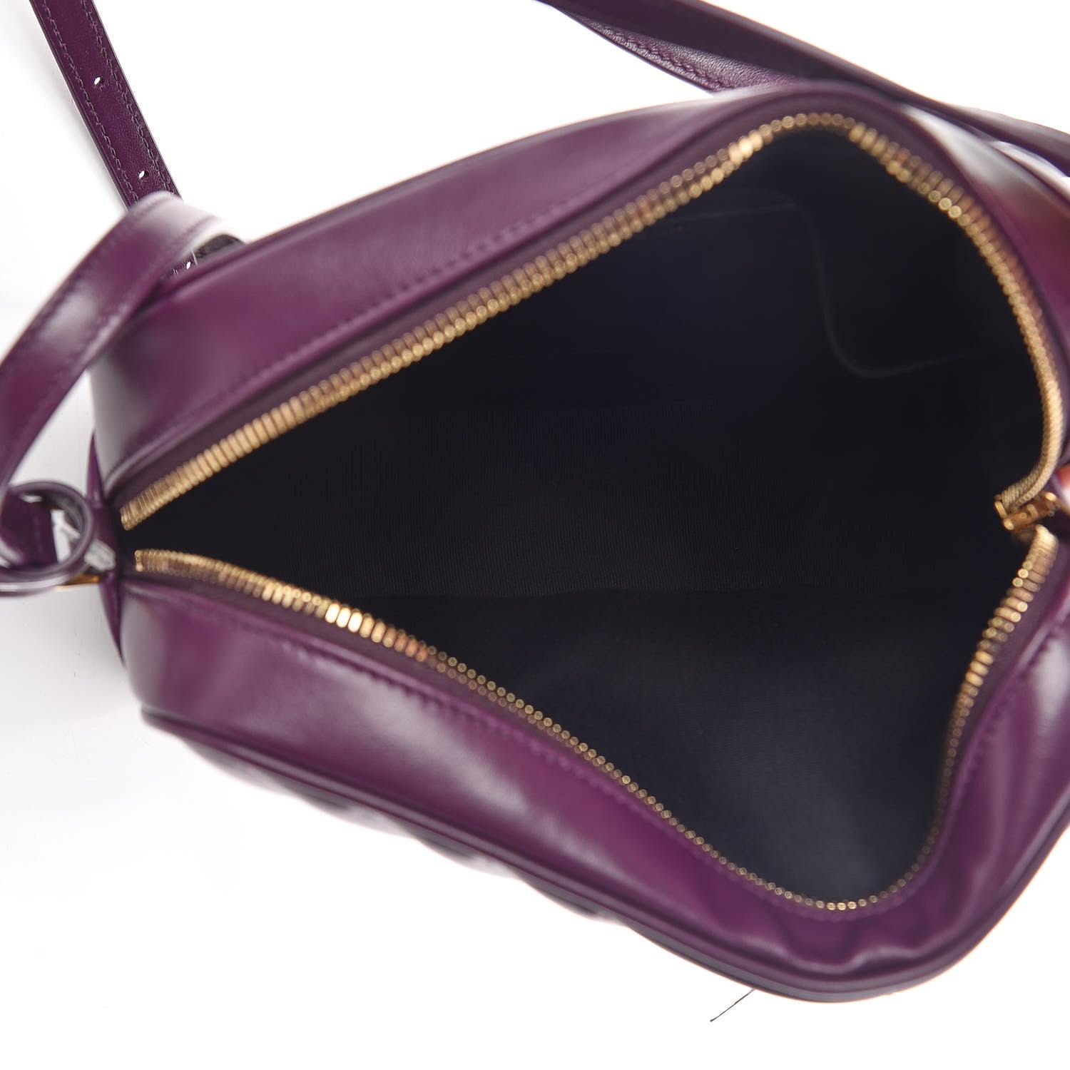 Saint Laurent Calfskin Matelasse Monogram Lou Camera Bag Purple 5 of 10