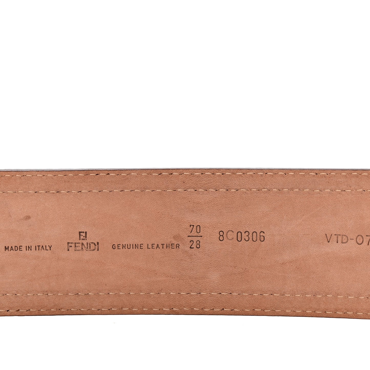 Calfskin B Wide Belt 70 28 Brown