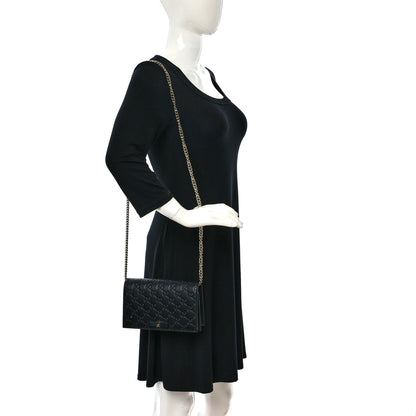 Gucci Guccissima Signature Bowy Chain Wallet Black 2 of 13