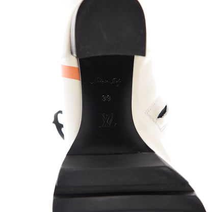 Louis Vuitton Patent Calfskin Spaceship Star Trail Ankle Boots 39 White 8 of 14