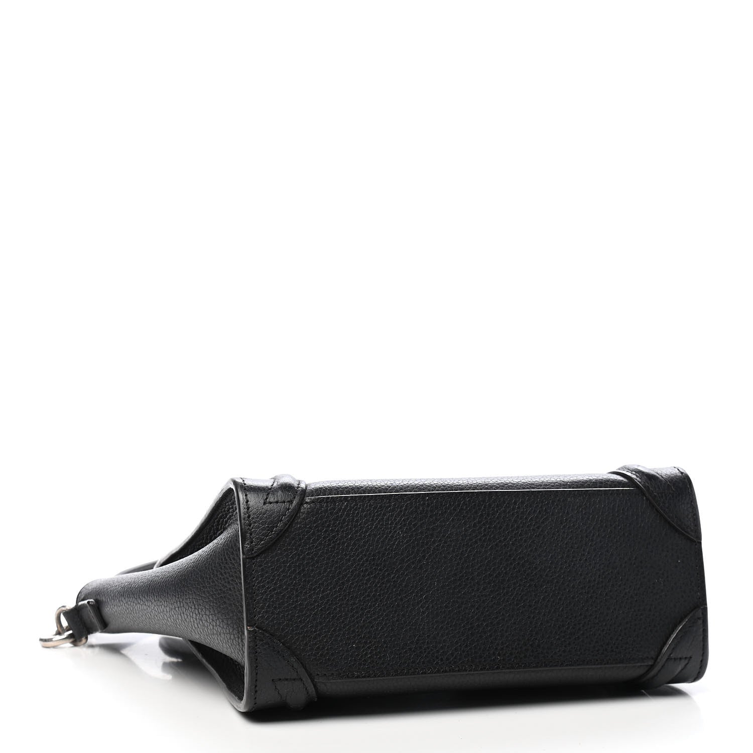 Celine Drummed Calfskin Nano Luggage Black 4 of 13