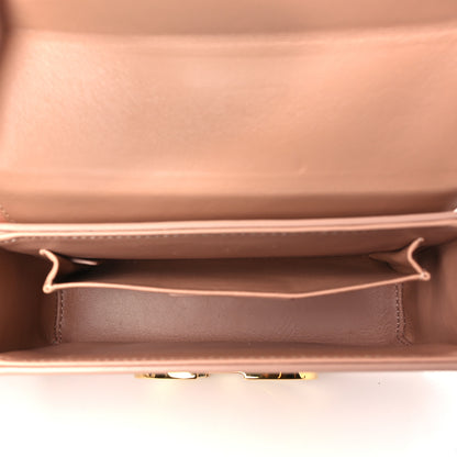 Christian Dior Smooth Calfskin Micro 30 Montaigne Flap Bag Pale Pink 5 of 10