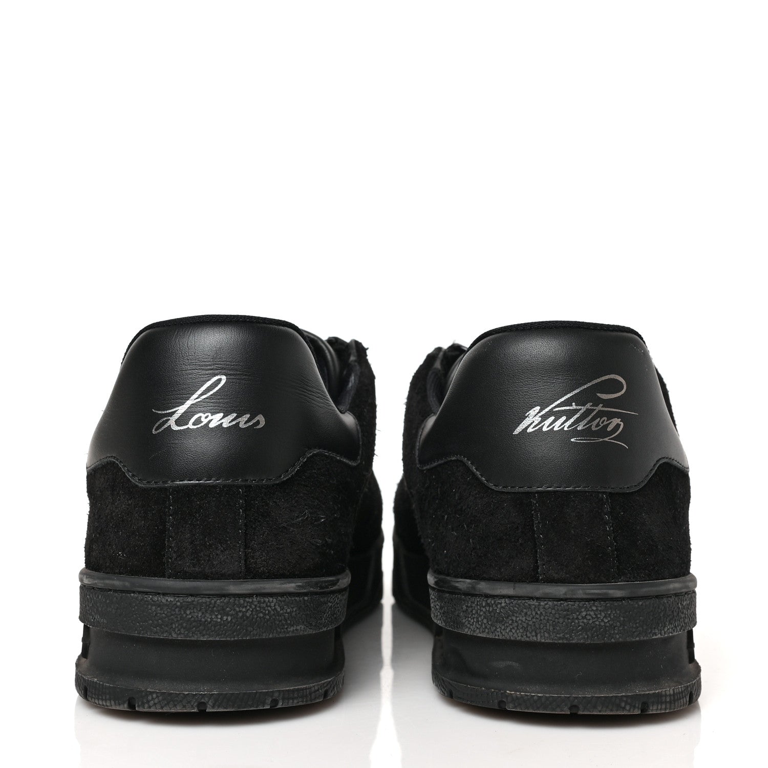 Louis Vuitton Suede Uniform Sneakers 6.5 Black 5 of 8