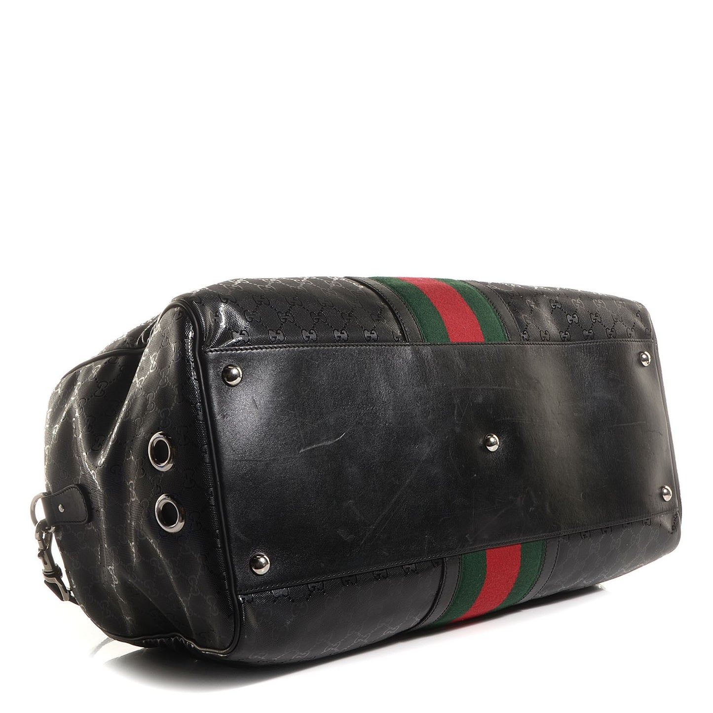 Imprime Monogram Web Carry On Duffle Bag Black