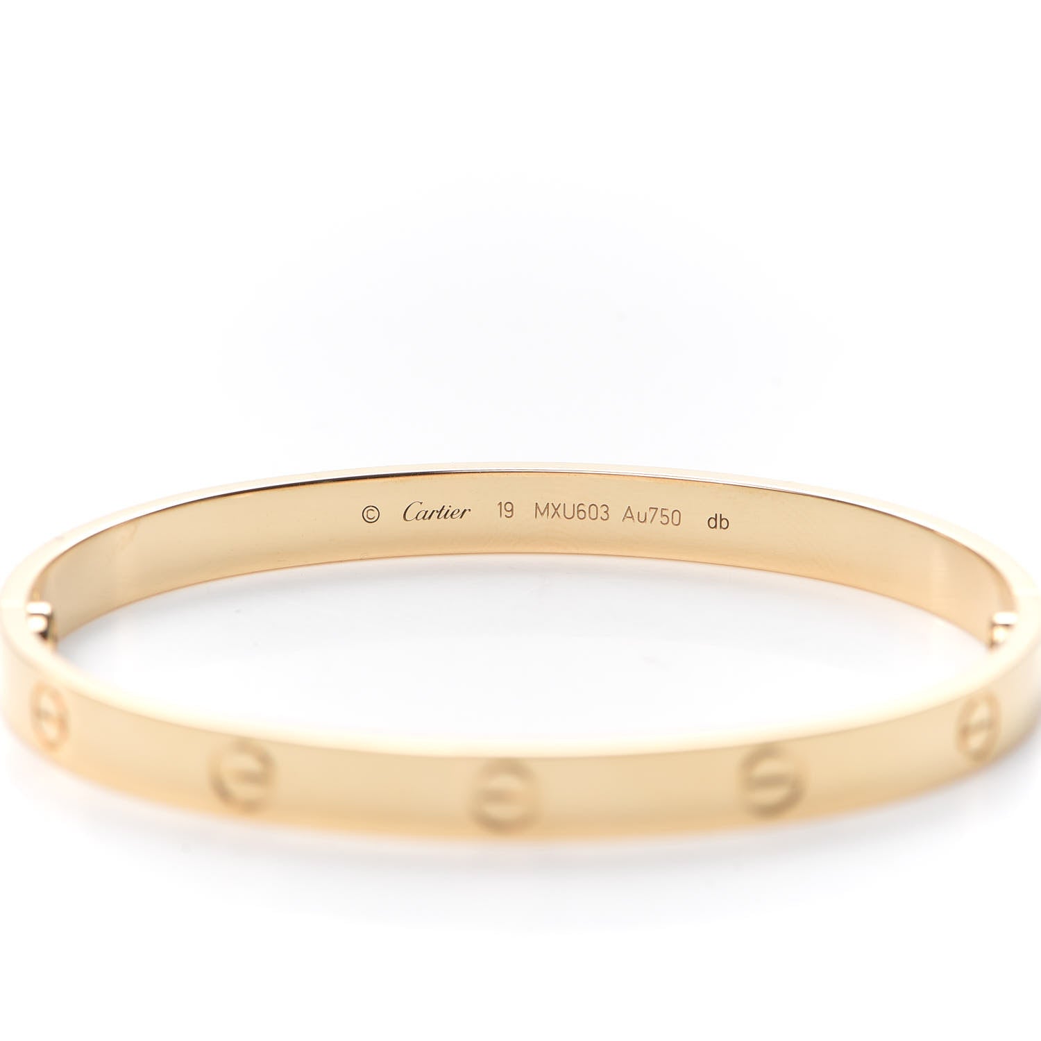 Cartier 18K Yellow Gold LOVE Bracelet 19 6 of 8