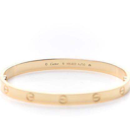 Cartier 18K Yellow Gold LOVE Bracelet 19 6 of 8