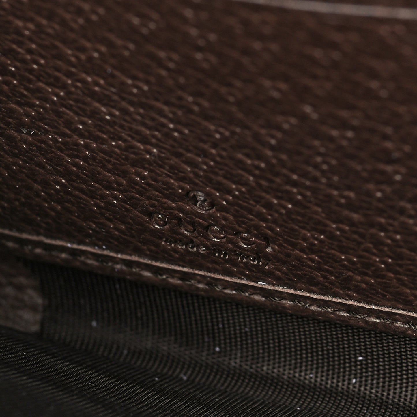 GG Supreme Monogram Web Ophidia Zip Around Wallet Brown