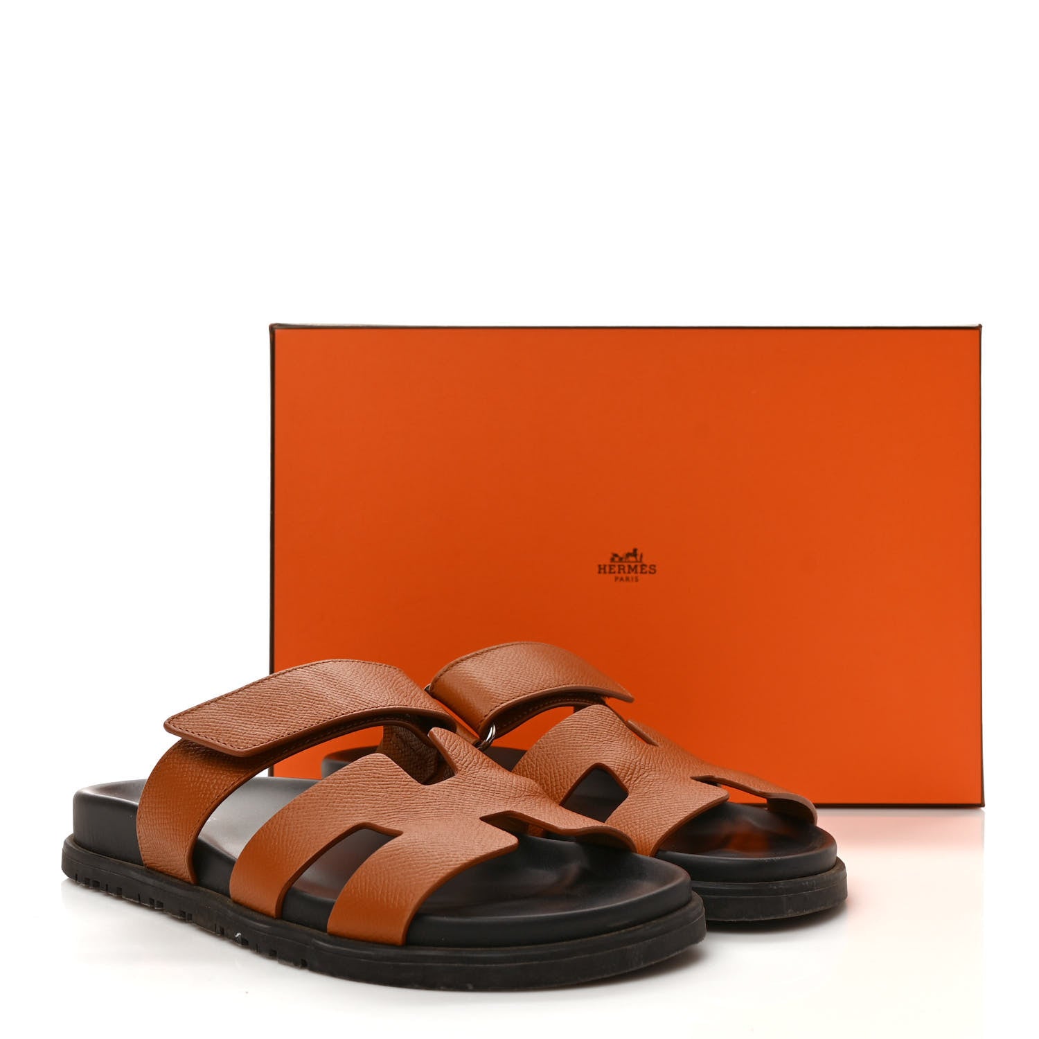 Hermes Epsom Womens Chypre Sandals 36 Natural 10 of 10
