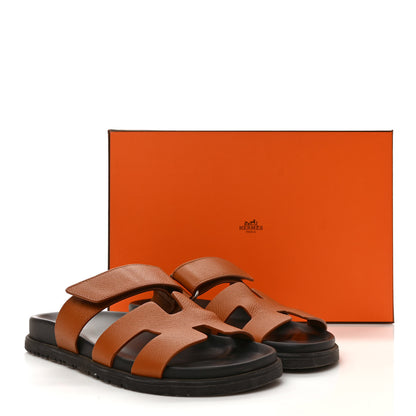 Hermes Epsom Womens Chypre Sandals 36 Natural 10 of 10