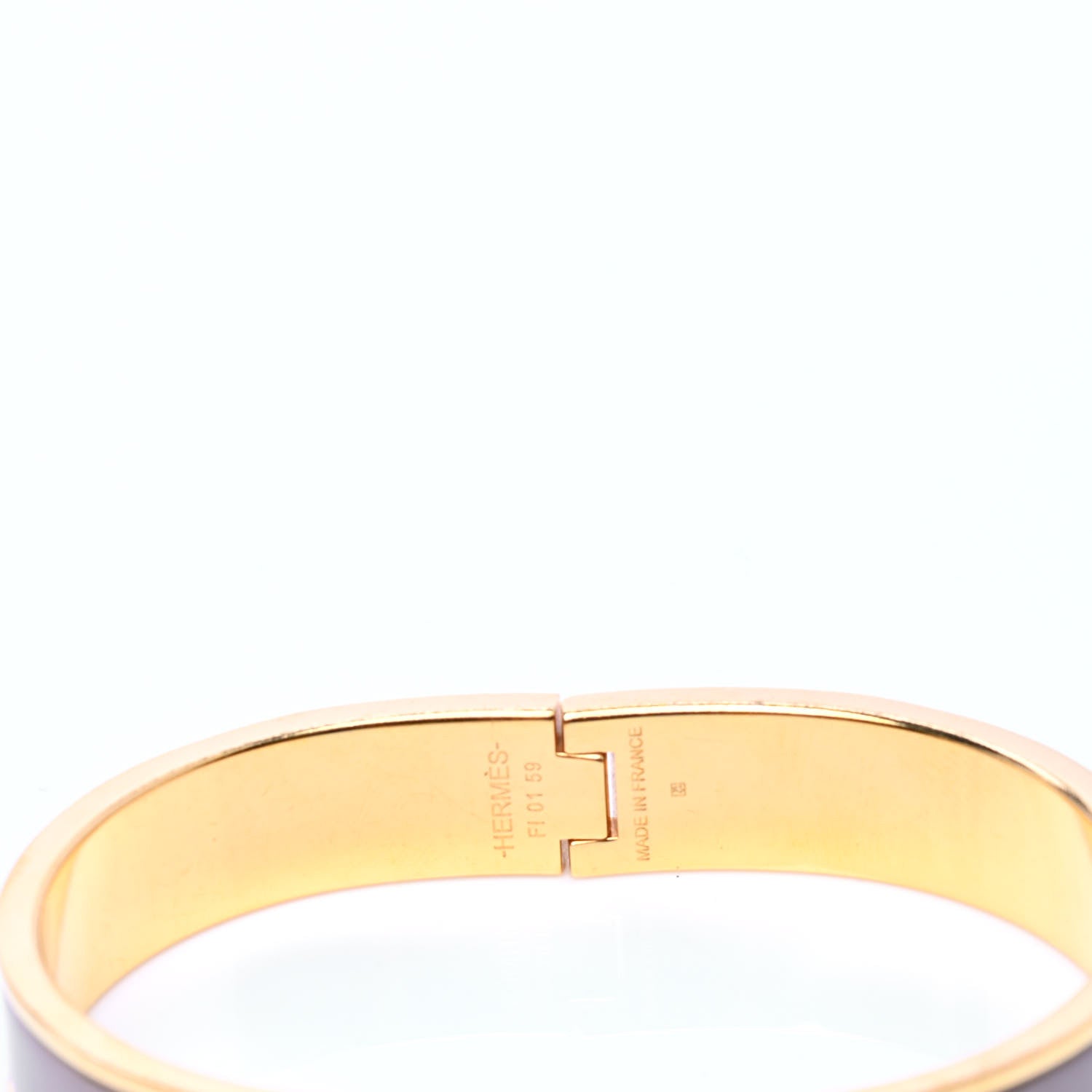 Hermes Enamel Narrow Clic Clac H Bracelet PM Marron Glace 6 of 6