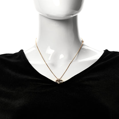 Cartier 18K Pink White Yellow Gold Diamond Trinity Pendant Necklace 2 of 6