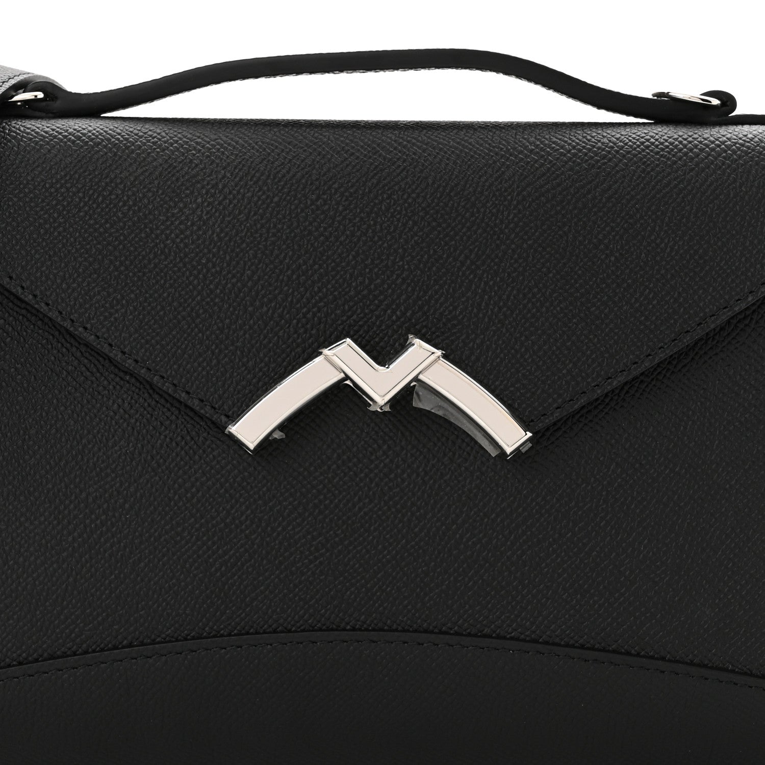 Moynat Carat Calfskin Gabrielle Clutch Black 8 of 10