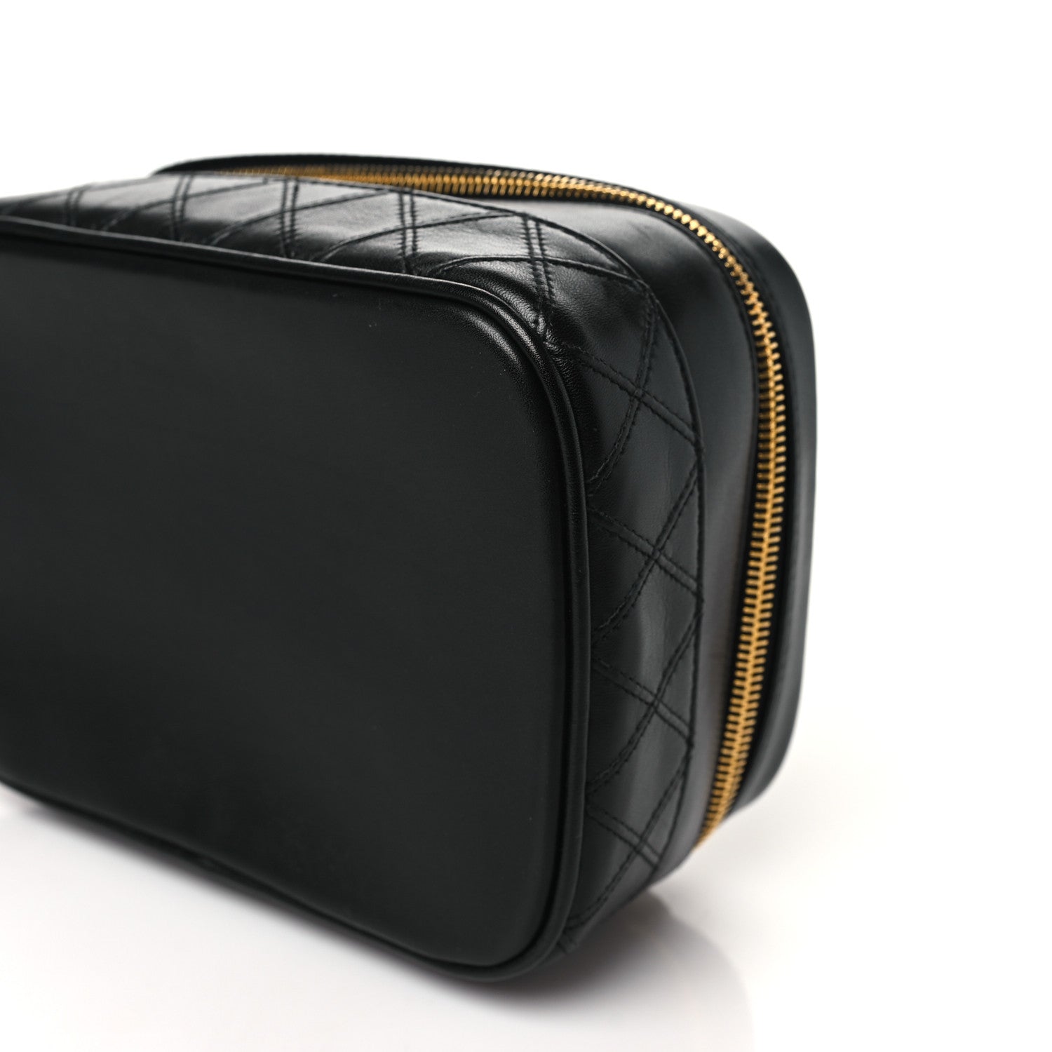 Chanel Lambskin Vanity Cosmetic Case Black 11 of 11