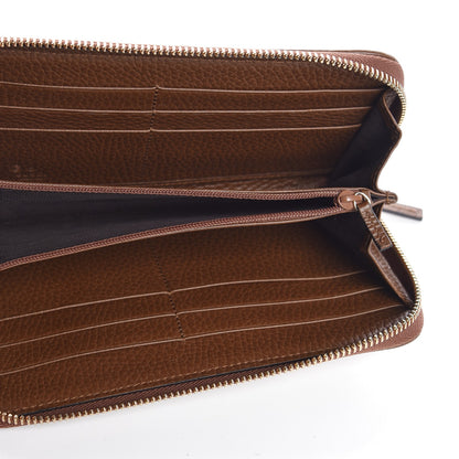 Gucci Monogram Dollar Calfskin Zip Around Wallet Beige Ebony Tabacco 5 of 7