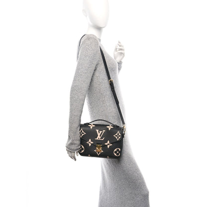 Louis Vuitton Empreinte Monogram Giant Pochette Metis Black Beige 2 of 9