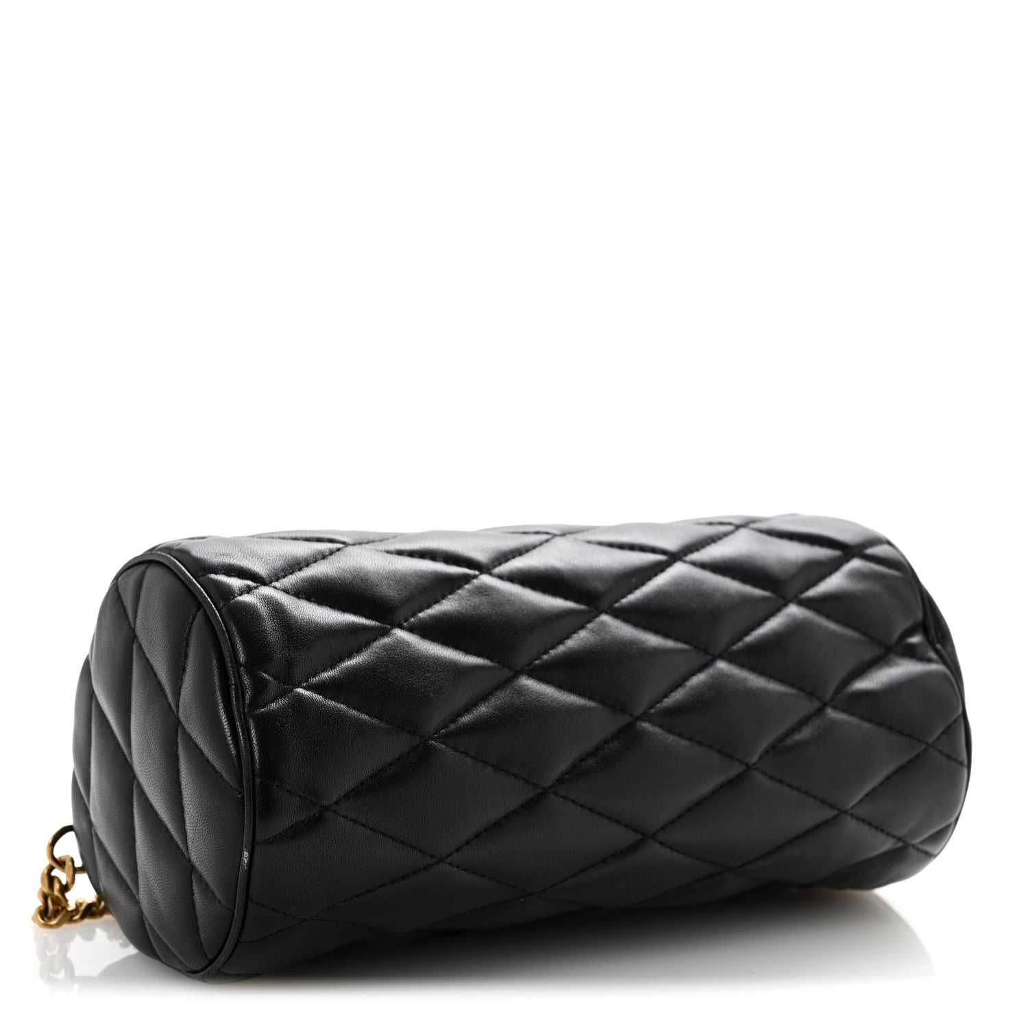 Saint Laurent Lambskin Monogram Small Sade Tube Bag Black 4 of 13