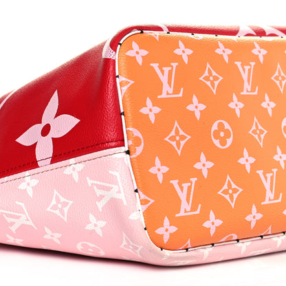 Louis Vuitton Monogram Giant Neverfull MM Rouge 8 of 11