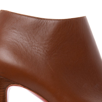 Christian Louboutin Calfskin Belle 85 Ankle Boots 37.5 Brown 9 of 12