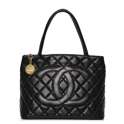Chanel Caviar Quilted Medallion Tote Black 1 of 16