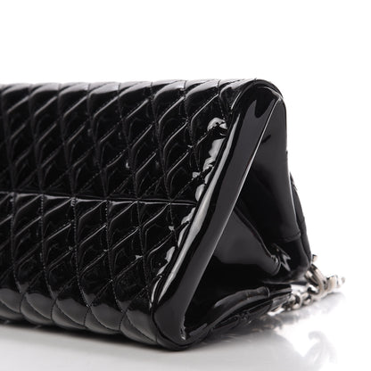 Chanel Patent Quilted Medium Just Mademoiselle Bowling Bag Black 7 of 10