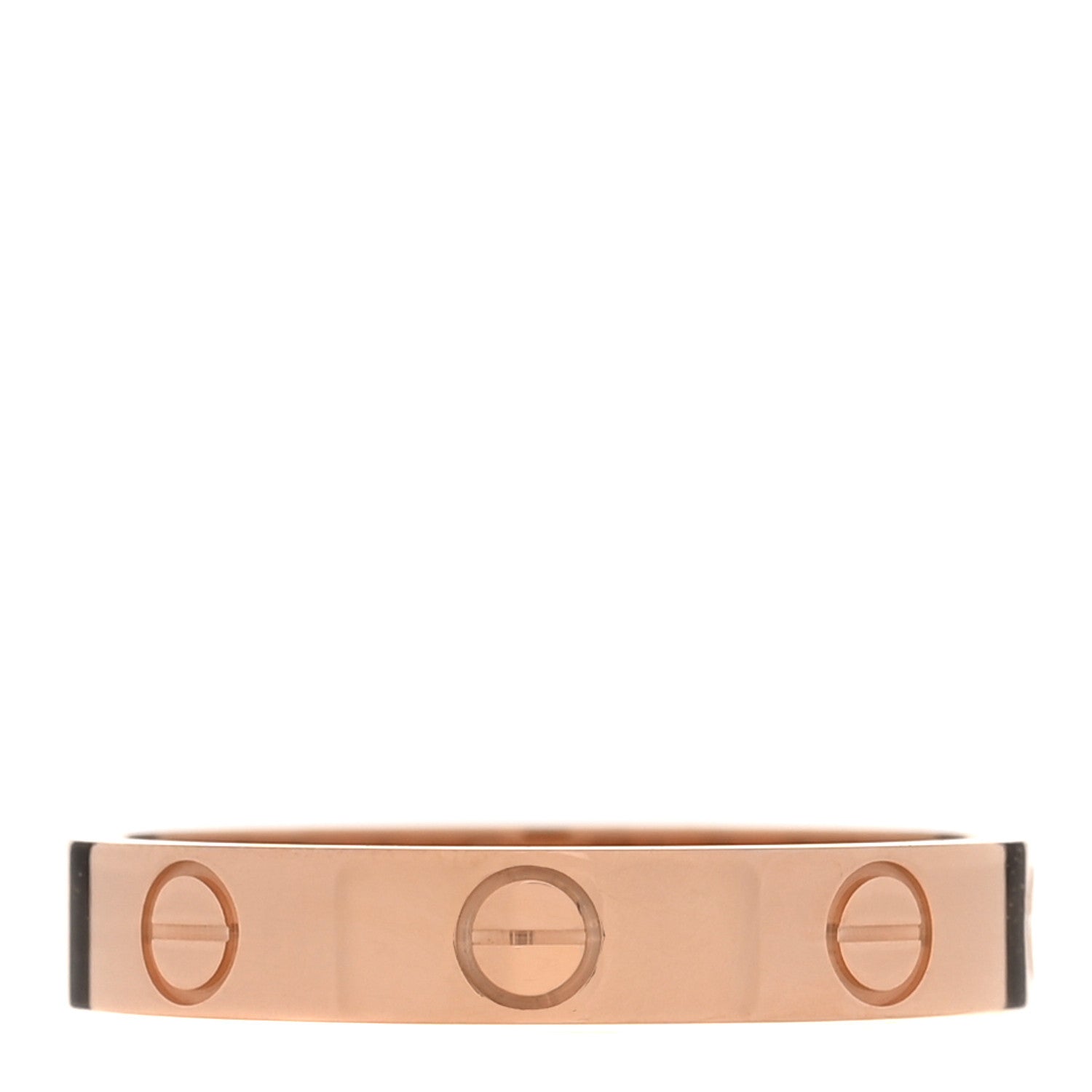 Cartier 18K Pink Gold 3.5mm LOVE Wedding Band Ring 55 7.25 1 of 5