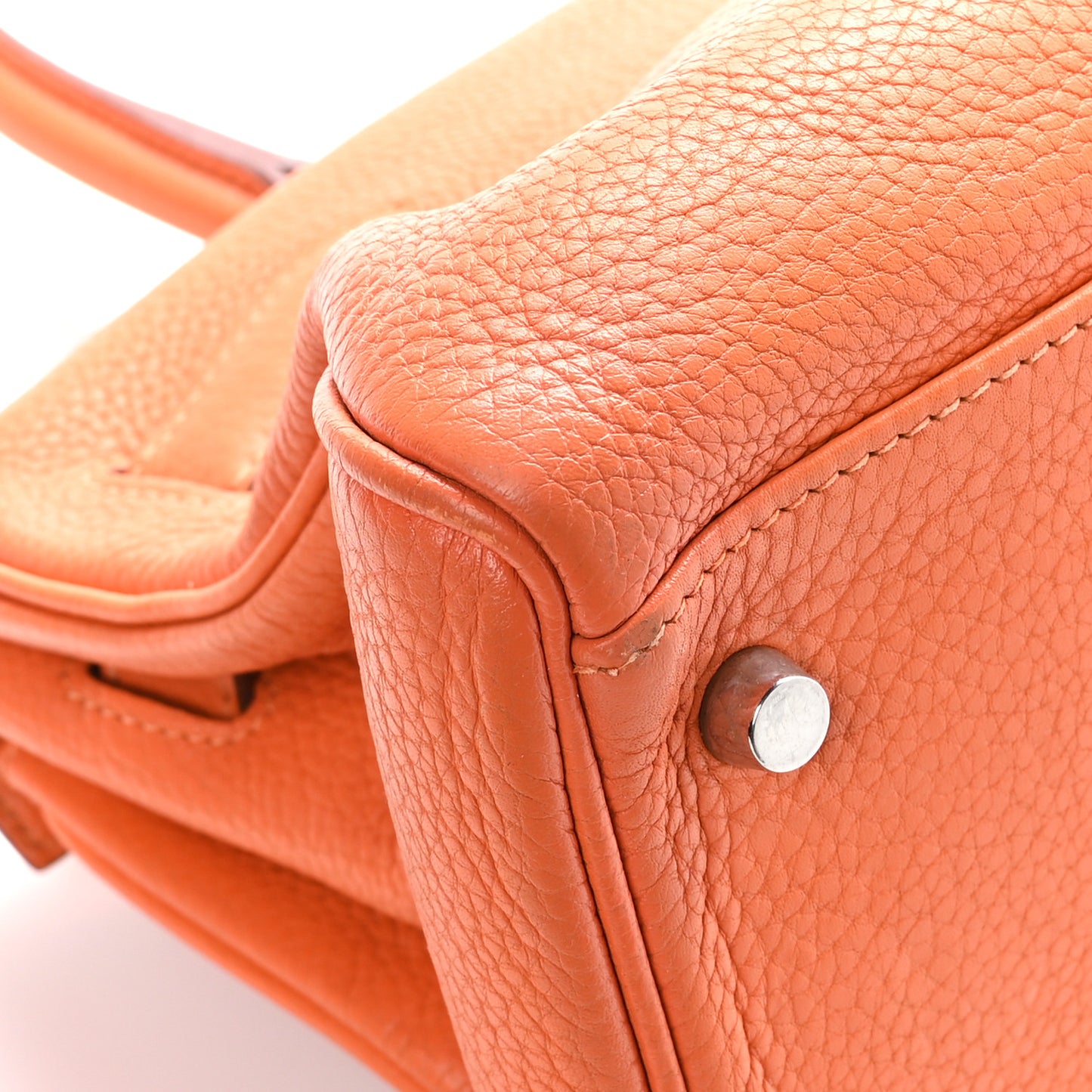 Taurillon Clemence Shoulder Kelly 40 Orange