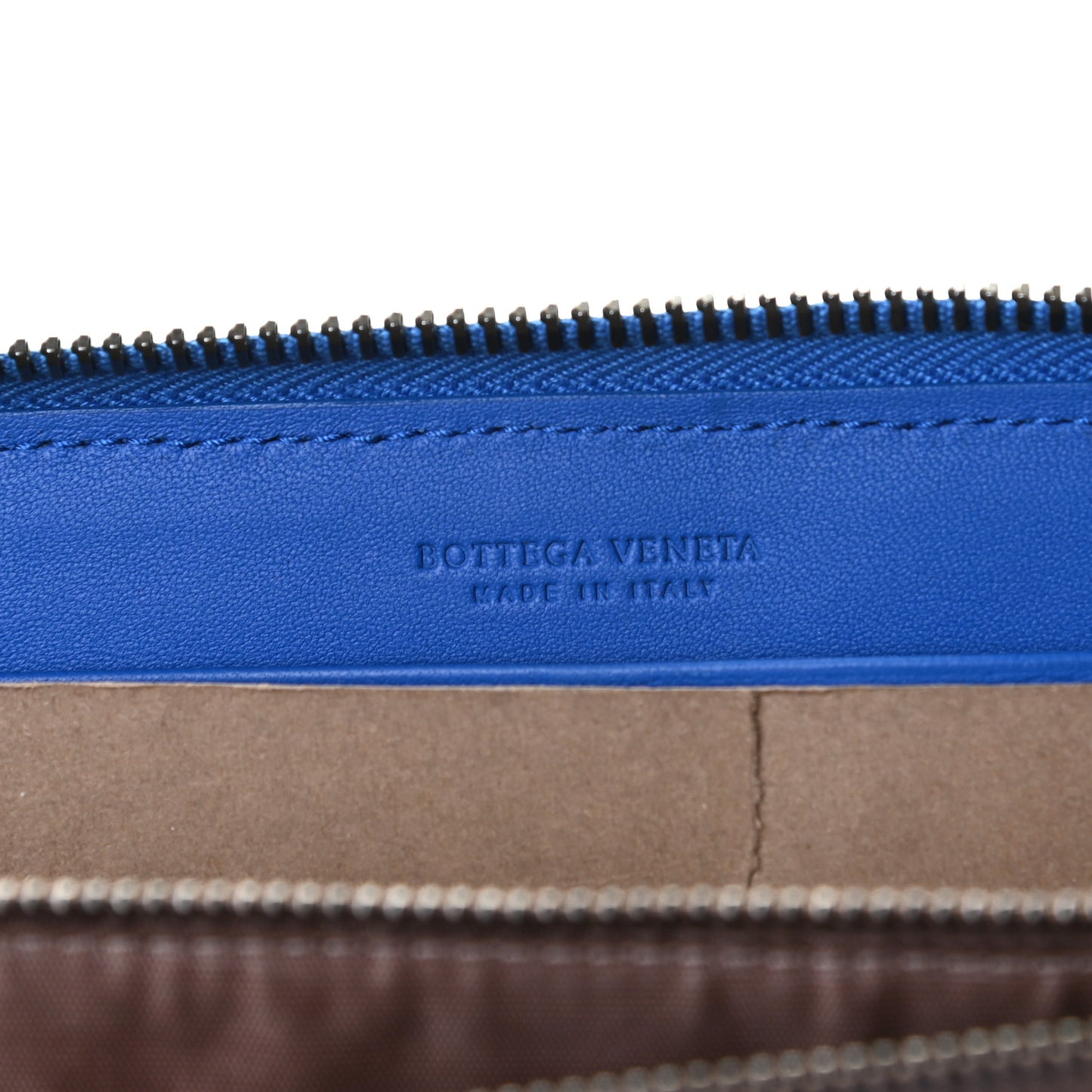 Nappa Intrecciato Zip Around Wallet Electrique