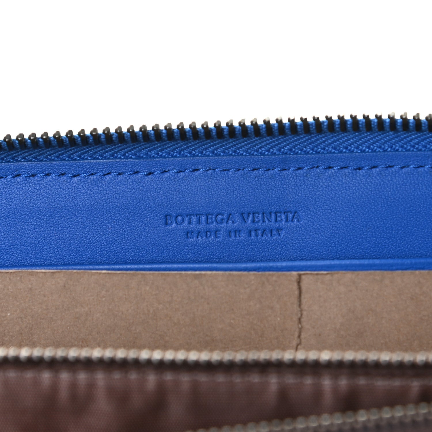 Bottega Veneta Nappa Intrecciato Zip Around Wallet Electrique 6 of 8