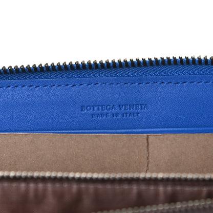 Bottega Veneta Nappa Intrecciato Zip Around Wallet Electrique 6 of 8