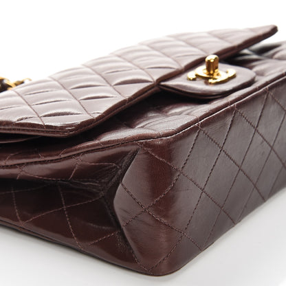 Chanel Lambskin Quilted Medium Double Flap Brown 13 of 19