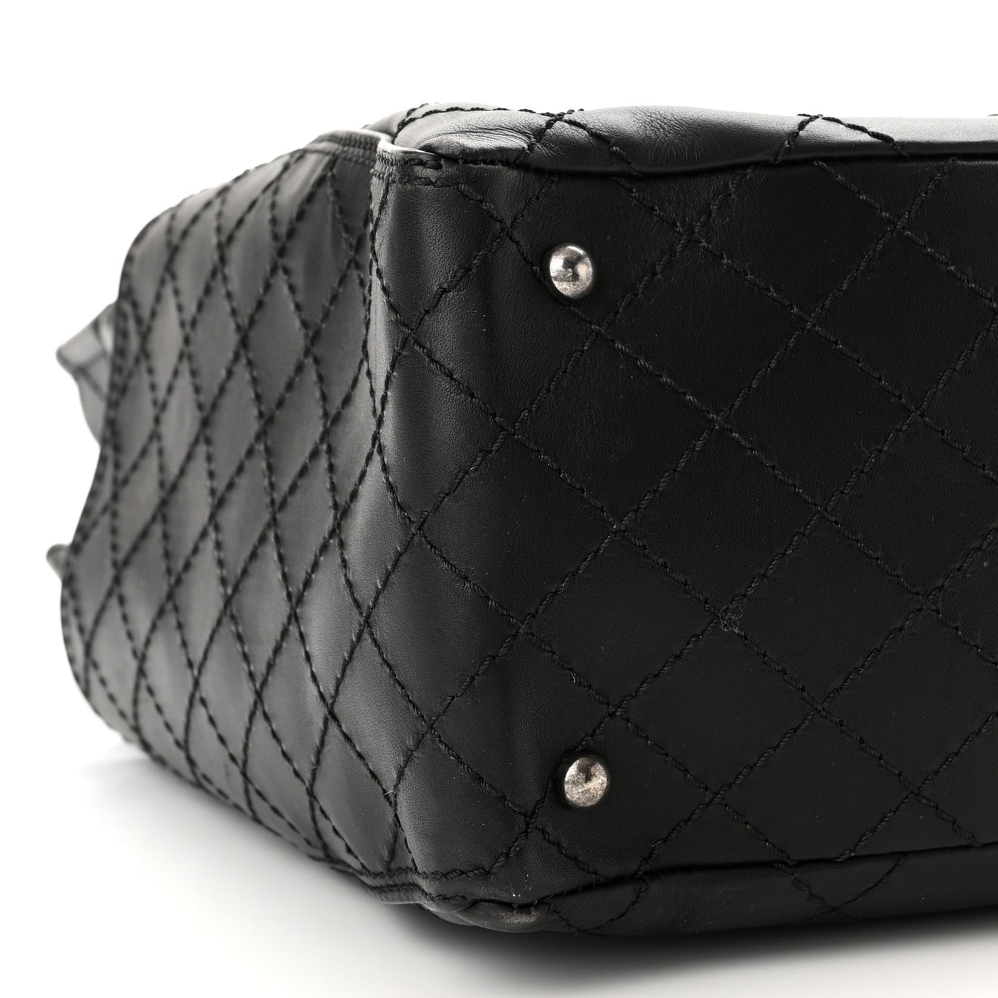 Calfskin CC Pocket Tote Black
