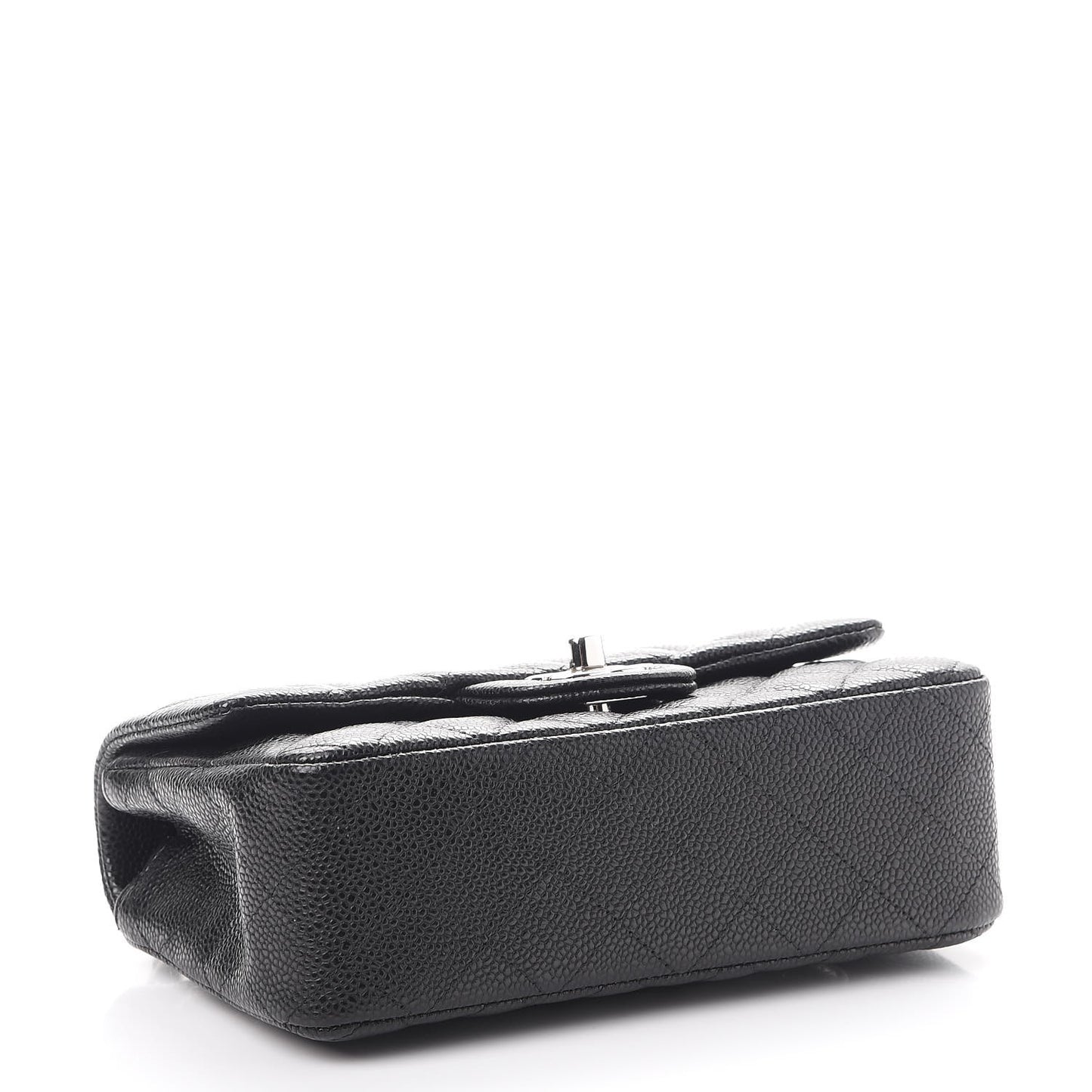 Caviar Quilted Mini Rectangular Flap Black