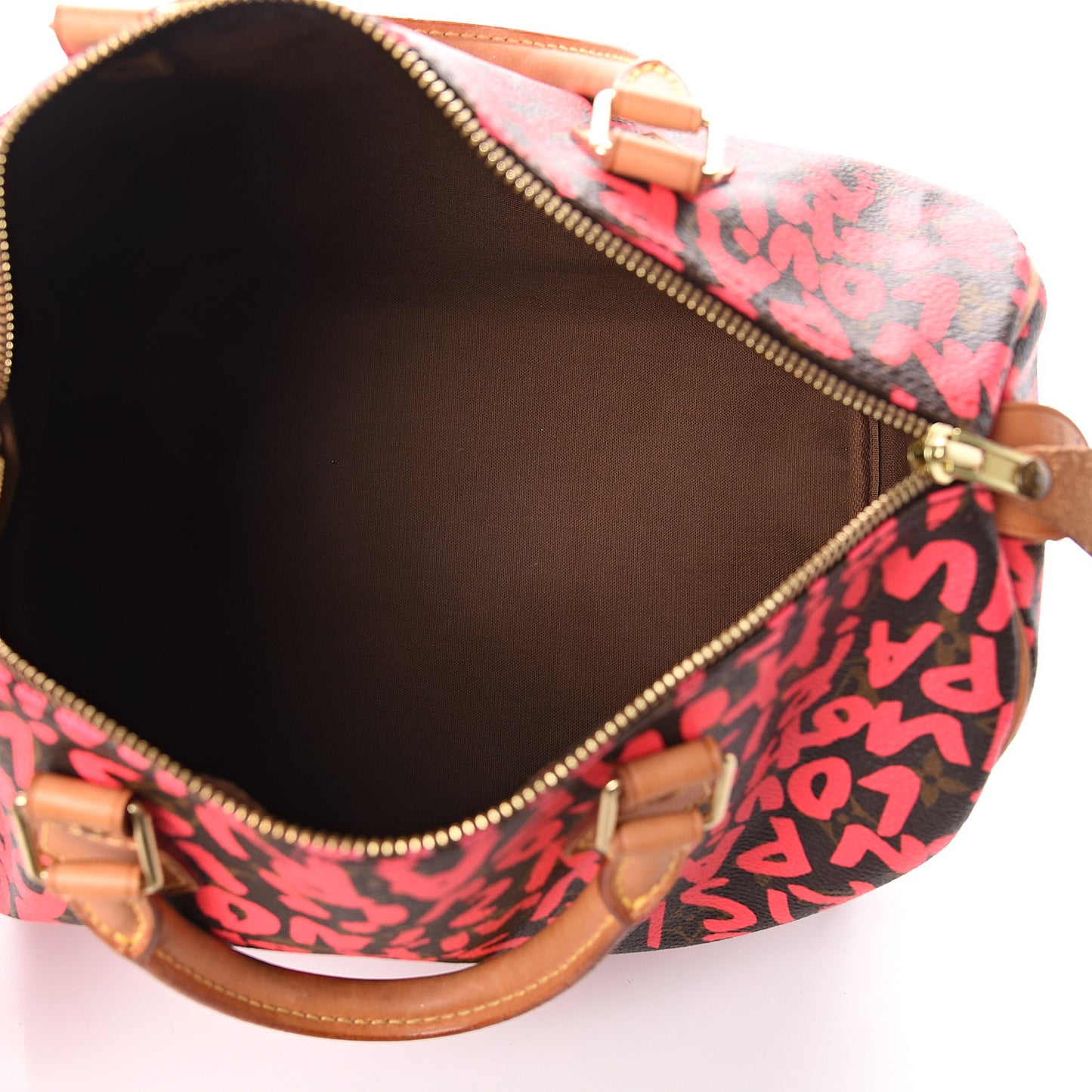 Monogram Graffiti Speedy 30 Fuchsia