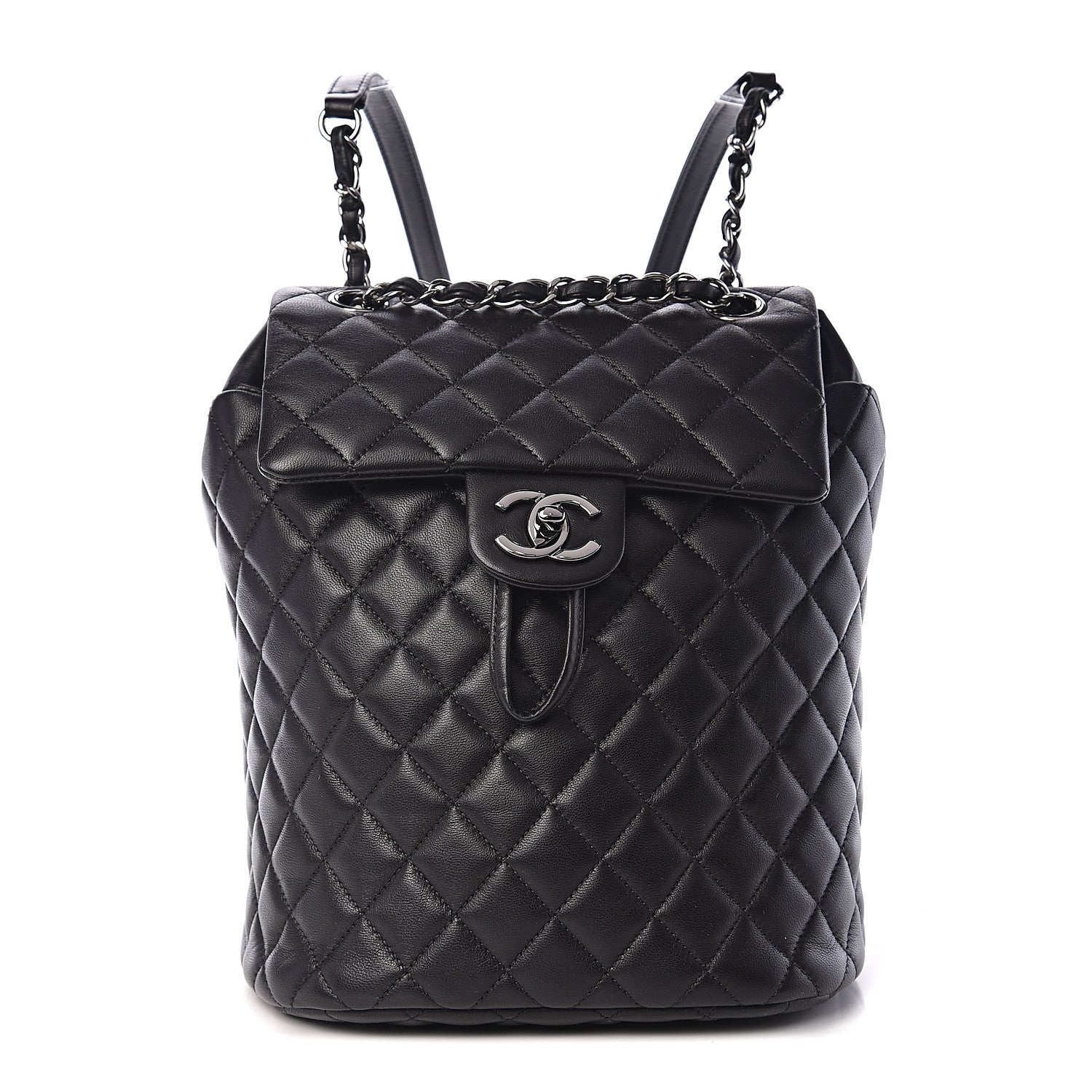 Chanel Lambskin Quilted Small Urban Spirit Backpack Black 1 of 9