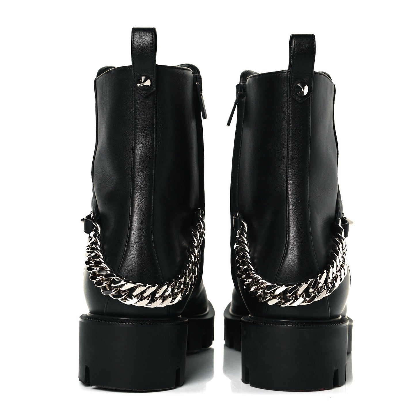 Calfskin Maddic Max Flat Boots 39.5 Black