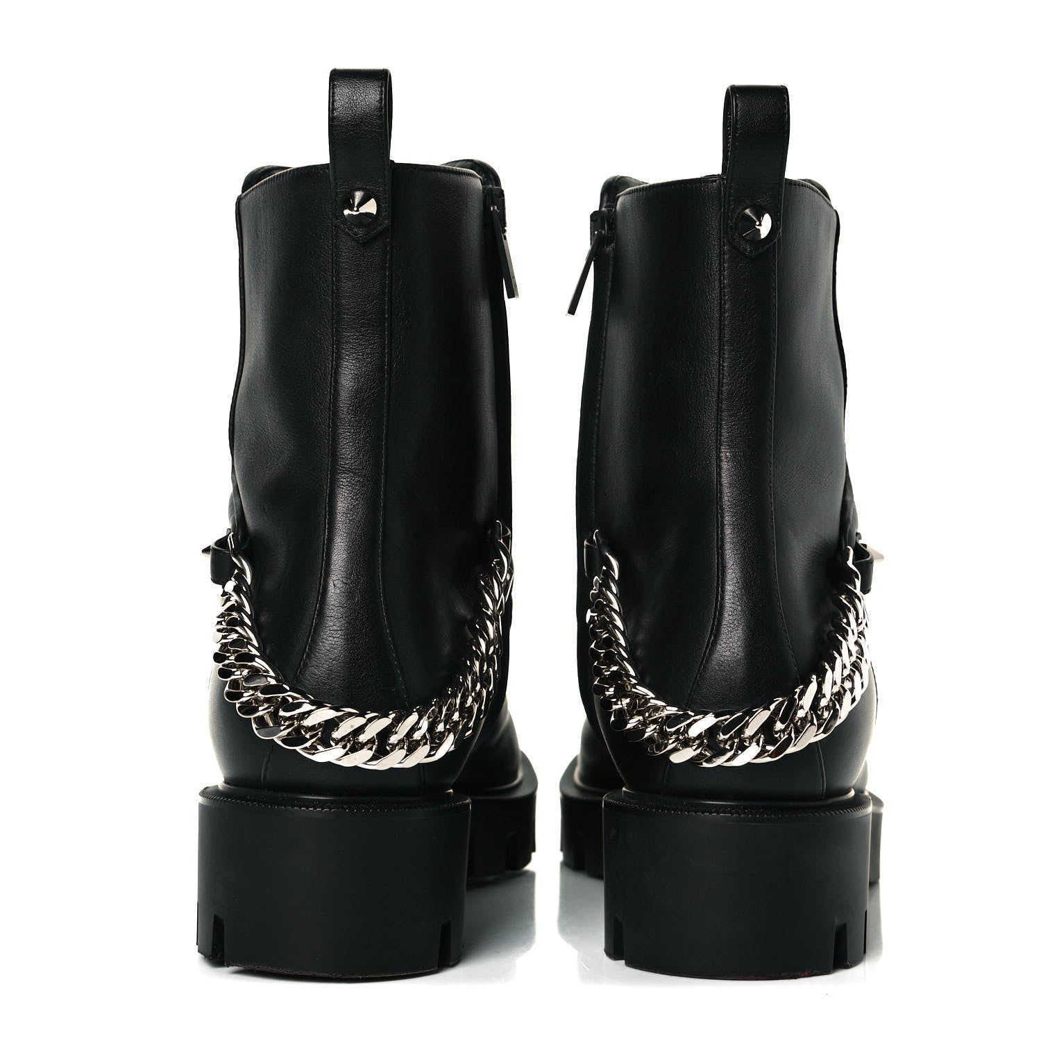 Christian Louboutin Calfskin Maddic Max Flat Boots 39.5 Black 5 of 8