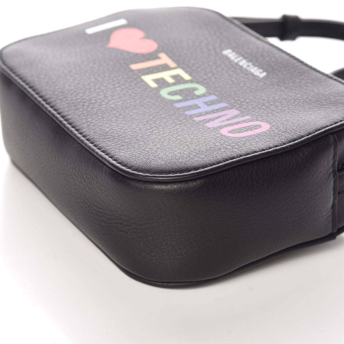 Calfskin I Love Techno XS Everyday Camera Bag Black