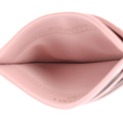 Chanel Caviar Quilted Studded CC Card Holder Light Pink 5 of 9