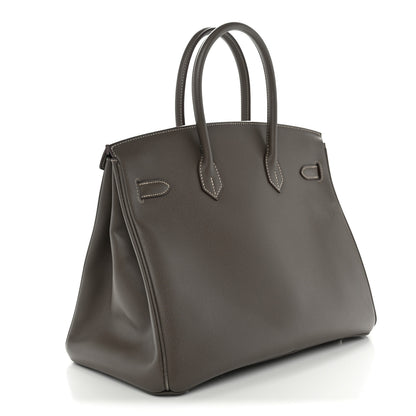 Hermes Epsom Candy Birkin 35 Etain Bleu Thalassa 3 of 12