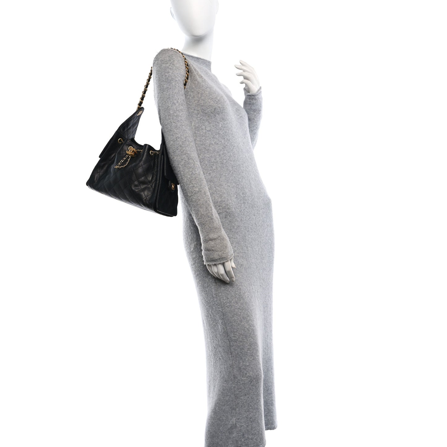 Caviar Quilted Small Chanel 25 Handbag Black