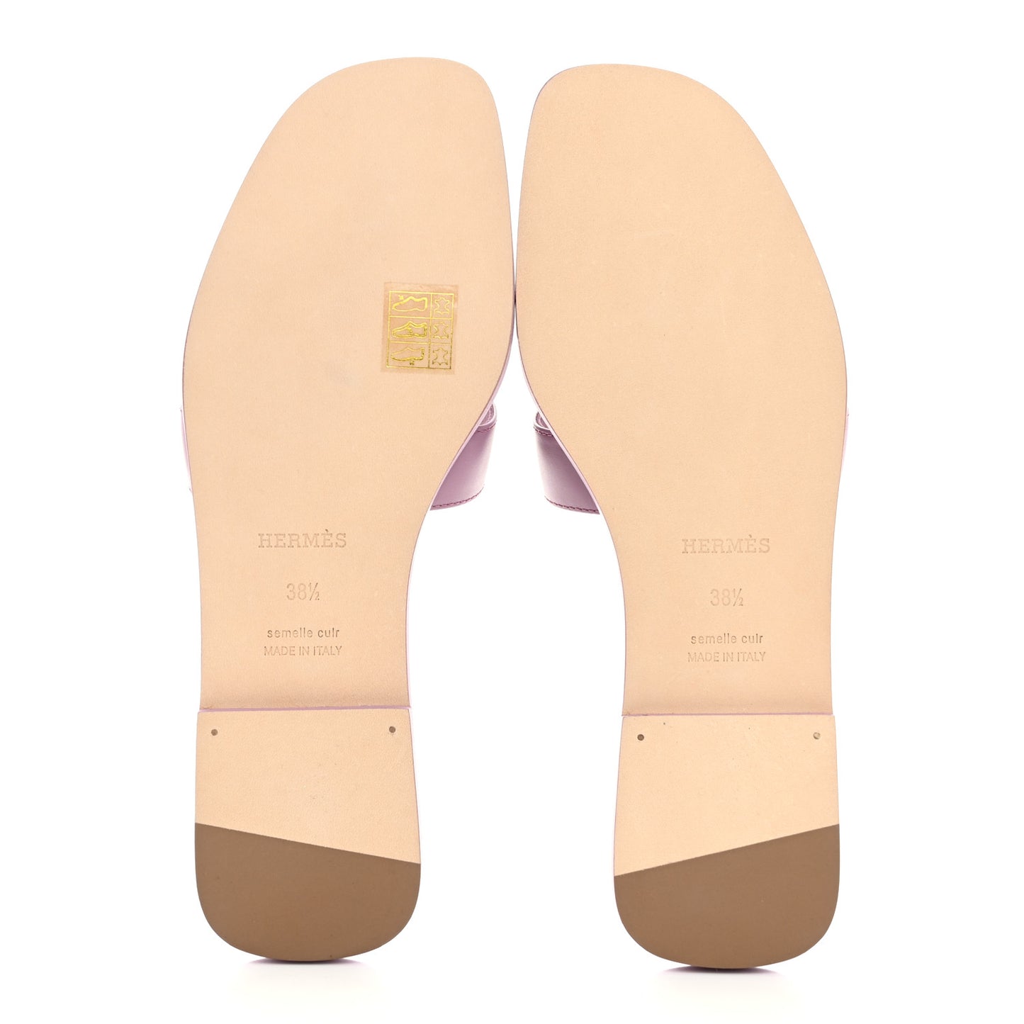 Calfskin Oran Sandals 38.5 Bruyère