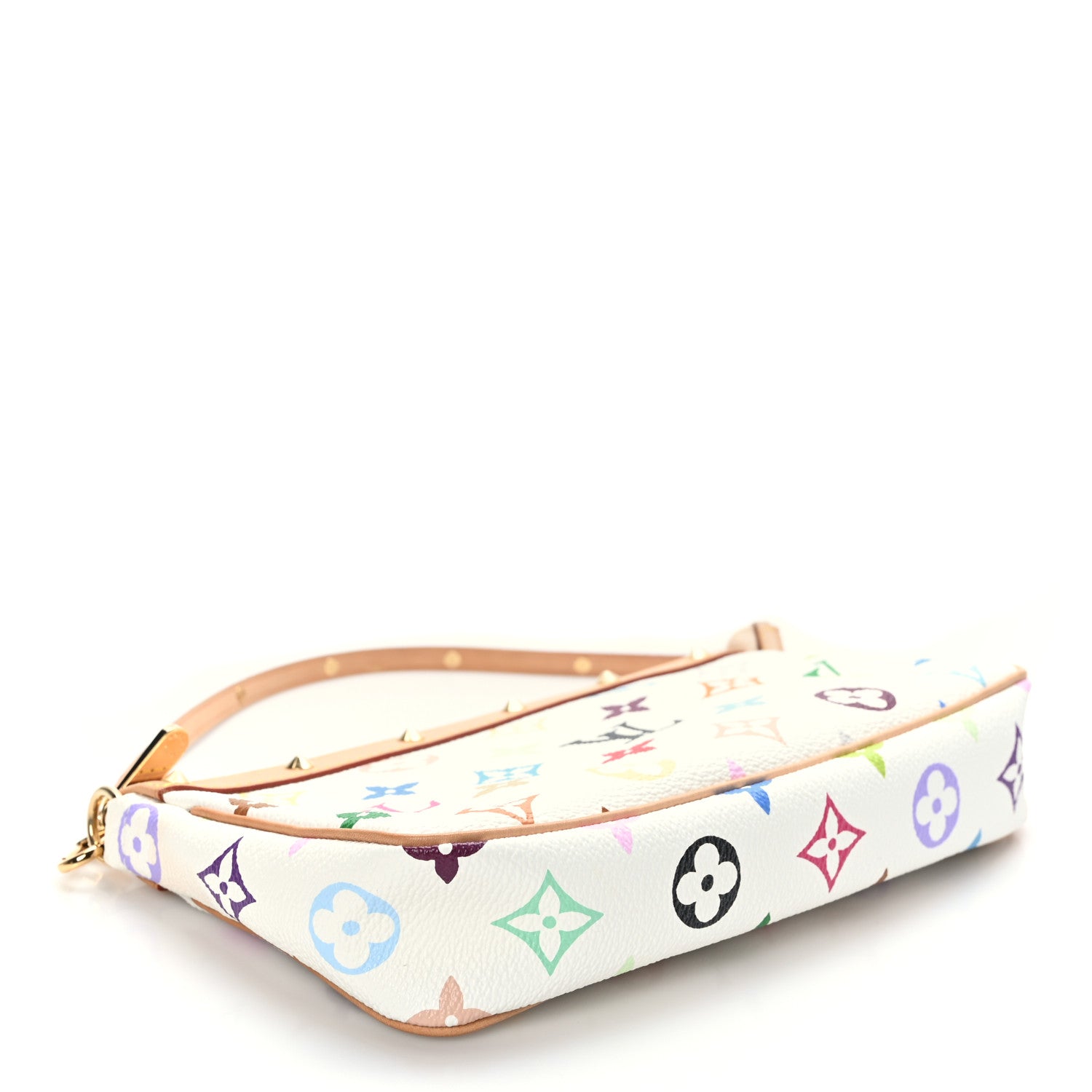 Louis Vuitton Monogram Multicolor Pochette Accessories White 4 of 10