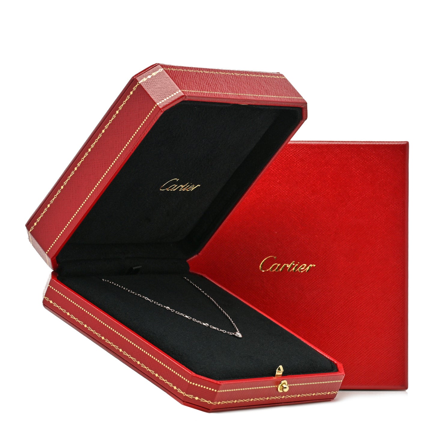 18K White Gold Diamond SM D'Amour Pendant Necklace