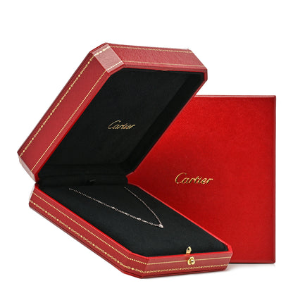 Cartier 18K White Gold Diamond SM D'Amour Pendant Necklace 5 of 5
