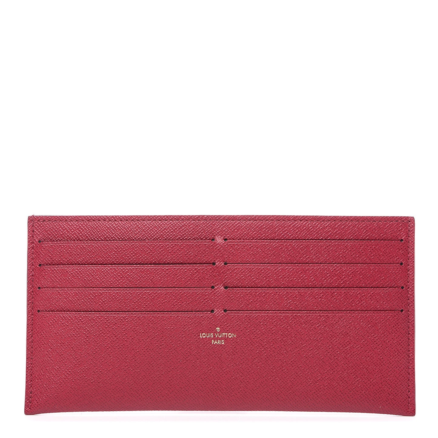 Calfskin Felicie Card Holder Insert Fuchsia