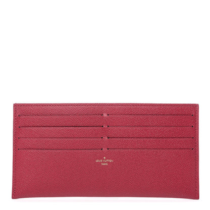 Louis Vuitton Calfskin Felicie Card Holder Insert Fuchsia 1 of 5