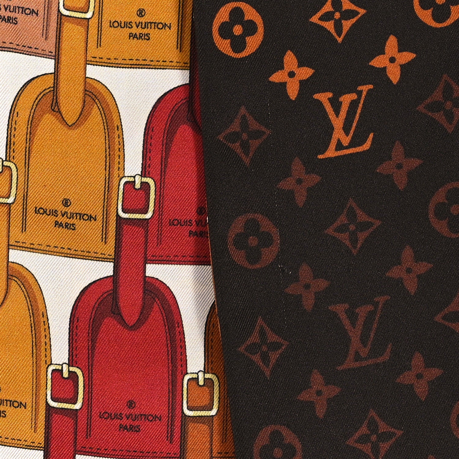 Louis Vuitton Silk Monogram My LV Tags Bandeau Brown 4 of 4