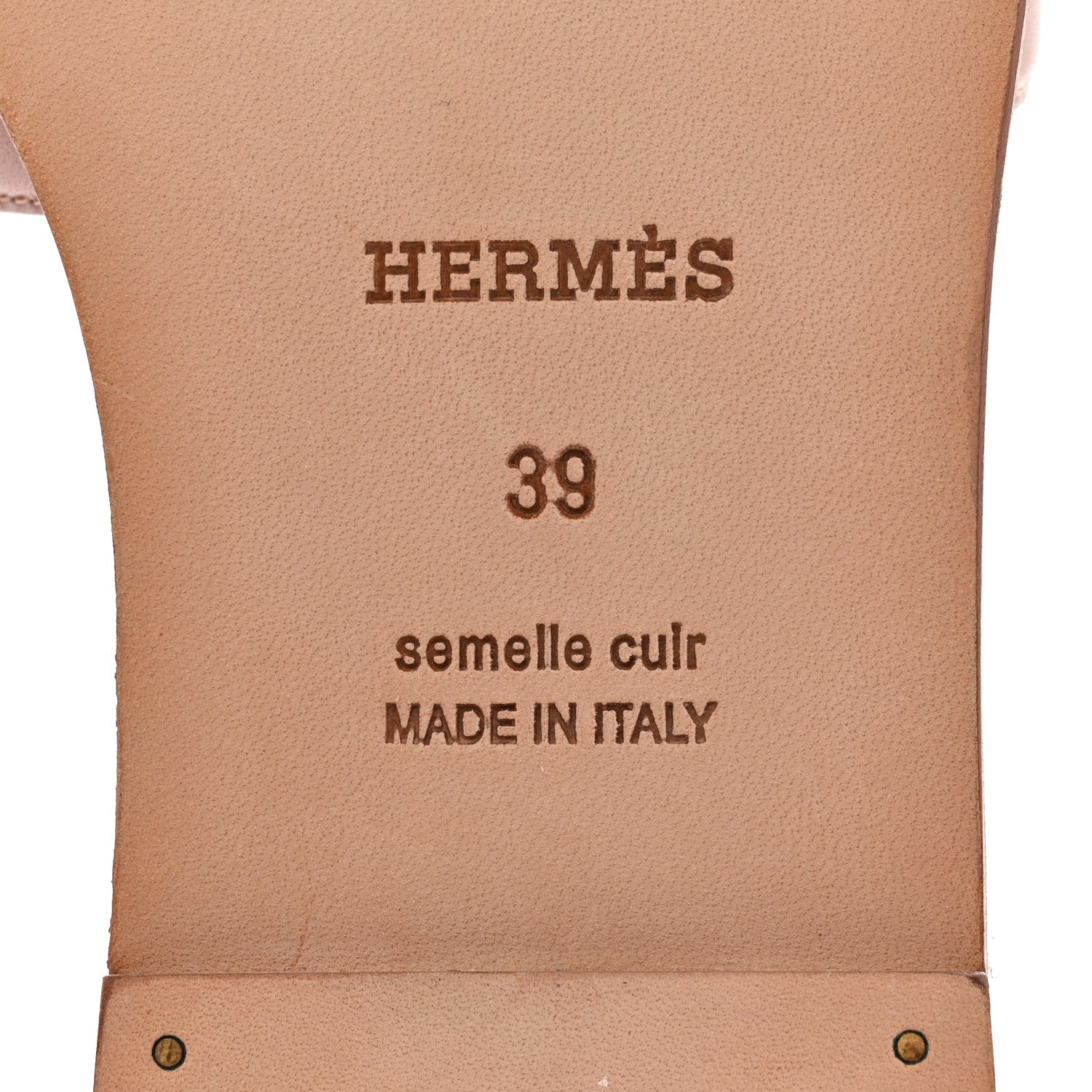Hermes Box Calfskin Oran Sandals 39 Black Vieux Rose 8 of 8